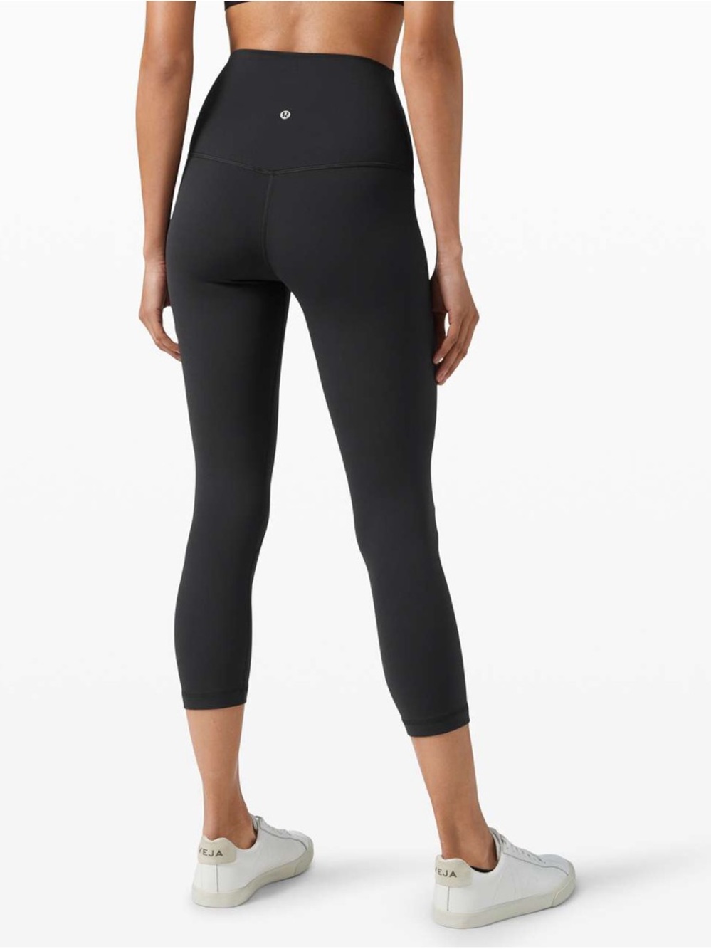 Lululemon Align Super High-Rise Crop 21" Black Capris Size 8 Activewear Pilates